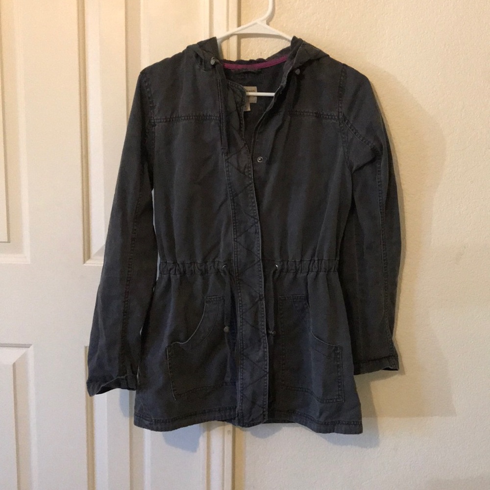 Gray anorak jacket